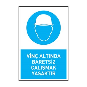 Producto <span class=keywords><strong>de</strong></span> Seguridad: Es Prohibido Trabajar Bajo una Grúa Sin <span class=keywords><strong>Casco</strong></span> - Product Image 1