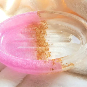 Porte-savon en résine époxy, forme personnalisée, couleur personnalisée, vente chaude, porte-savon en résine de haute qualité - Product Image 1
