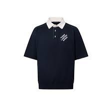 OEM 100% algodón tela Polo-Cuello con cierre de botón bordado en el pecho manga corta dobladillo recto Golf hombres Polo camiseta - Product Image 2