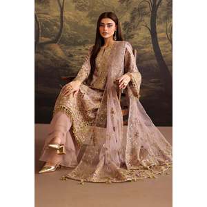 Embroidered Chiffon <b>Net</b> <b>Fabric</b> SF-4378 - Product Image 6