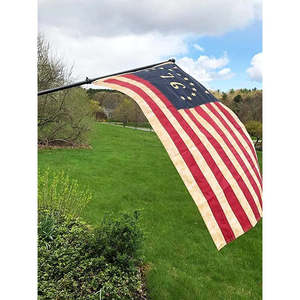 ธงชาสเตนเนดเบนนิงตัน 1776 ขนาด 3x5 ฟุต ปักลาย- โพลีเอสเตอร์ทนทาน 100% งานหนัก ดีไซน์โบราณ วินเทจ 76 ธงพร้อมสายธง 2 เส้น - Product Image 4
