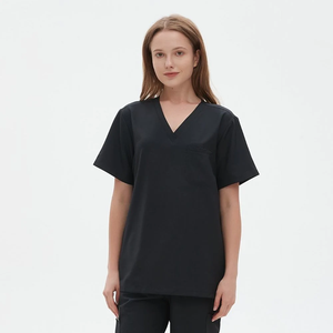 Costume d'uniforme médical de gommage de mode à logo personnalisé combinaisons de gommage d'infirmière à col en V - Product Image 2