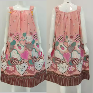 Venta al por mayor lindo camisón de talla grande patrón floral de verano con cinta en los hombros suave y teñido sólido motivo de color sexy - Product Image 4