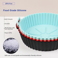RAYBIN – lot de 2 accessoires de friteuse à air en silicone, réutilisables, biodégradables et épais
