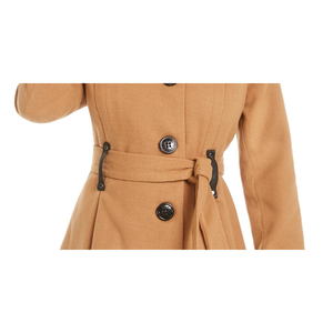 Madden Girl Junior's Casual Belted <b>Skirted</b> <b>Coat</b> Yellow Size Small-for Autumn - Product Image 3