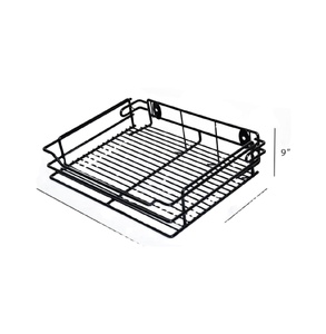 Book shelf Metal Fruit Basket Kitchen Organizer with Handles Eco-Friendly <b>Vegetable</b> Storage Rack <b>Stand</b> for Home Use - Product Image 1