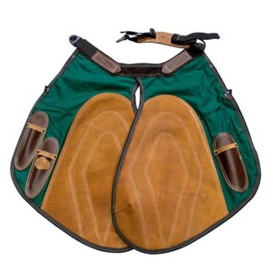 Tablier professionnel de maréchal-ferrant en cuir de vache robuste pour le sabotage et le toilettage des chevaux, instruments vétérinaires équestres - Product Image 1