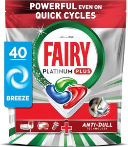 Tablettes <span class=keywords><strong>lave</strong></span>-<span class=keywords><strong>vaisselle</strong></span> <span class=keywords><strong>Fairy</strong></span> Platinum Plus Breeze, 40 capsules - Product Image 5