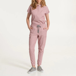 Jogger Scrub Set Modern Mandarin 2pckt Top avec 7pckt Bottom - Product Image 1