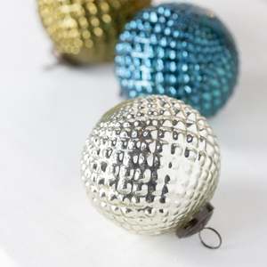 High Quality round Glass <b>Tree</b> <b>Ornament</b> in Bulk Customized Color Luxurious Style for Christmas Decoration - Product Image 5