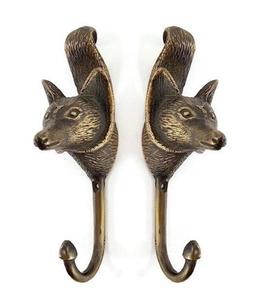 Crochet mural en aluminium en forme de renard électroplaqué Crochet mural polyvalent Matériau de haute qualité Crochet d'aspect moderne Lot de 2 - Product Image 3