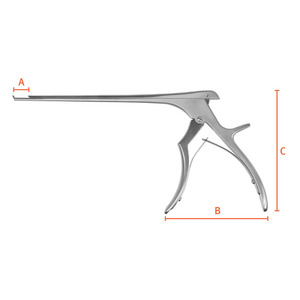 Instrumentos quirúrgicos veterinarios de acero inoxidable de doble acción Kerrison Rongeur Roent Gnaver GREEN SWIFT INDUSTRIES para la columna vertebral - Product Image 2