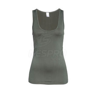 Ropa de gimnasio sin mangas Nuevo estilo Mujeres Tank Tops En stock Algodón Poliéster Hecho Mujeres Tank Tops - Product Image 4