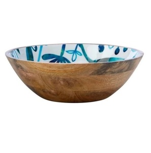 Bol à soupe en bois de haute qualité avec finition émaillée, forme ronde, pour servir la soupe et la salade, pour la maison et l'hôtel - Product Image 1