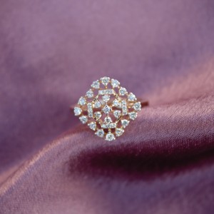 IGI Certified Natural Diamond Women's <b>Statement</b> <b>Ring</b> Elegant 18K Solid Gold Jewelry - Product Image 5