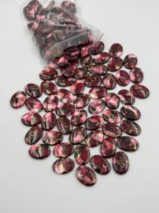 AAA + cabujón de turquesa de cobre púrpura y blanco Natural de alta calidad personalizado 18X25 ovalado y 12MM piedra preciosa suelta redonda - Product Image 4