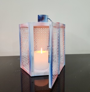 Charming Gradient Metal <b>Candle</b> <b>Lantern</b> for Outdoor <b>Garden</b> Decor for Home Christmas Decoration - Product Image 5