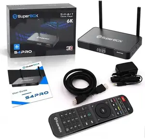 Superbox S4 Pro Dual Band Wi-Fi Smart Media Player De Beste Iptv Box In Usa America Android Tv Box Decoder