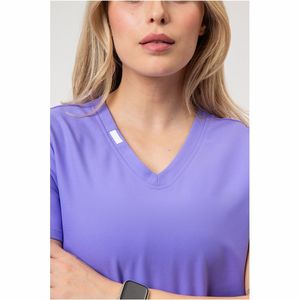 Scrubs uniformes ensembles col montant manches courtes Polyester rayonne Spandex à la mode femmes hôpital Scrubs - Product Image 2