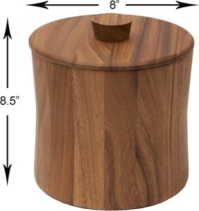 Cubo de Hielo de Acero Inoxidable de 3.17 Cuartos con Diseño Floral Moderno para Uso en el Hogar, Restaurantes y Bares - Product Image 2