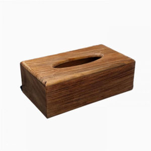 Boîte à mouchoirs en bois classique faite à la main, aspect naturel, multi-usages pour la maison, la cuisine, les restaurants, les hôtels et les bureaux - M.A.HANDICRAFT - Product Image 3