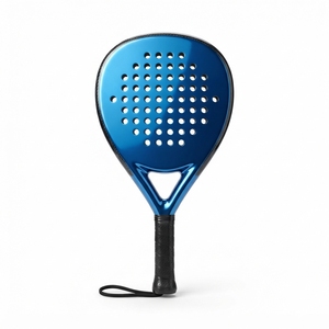 Raquette de padel légère en fibre de carbone et graphite, noyau en mousse EVA, cadre durable, face texturée, prise en main équilibrée, contrôle de la puissance - Product Image 1