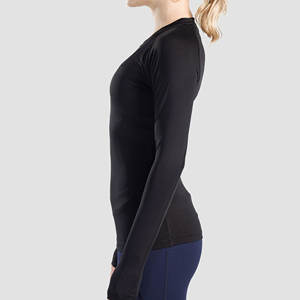 Chemise de Compression Athlétique Femmes Chemise de Compression T-Shirt Manches Longues Fitness Running Polyester Spandex Chemise - Product Image 3