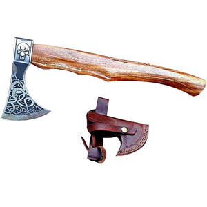 Venta al por mayor pedidos a granel personalizados OEM ODM servicio hecho a mano Mini hacha de acero de Damasco de alto carbono con mango de madera de corte al aire libre - Product Image 4