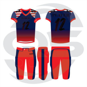 Vente directe d'usine ensemble d'uniformes de football américain pour jeunes vêtements rembourrés respirants à manches courtes - Product Image 6
