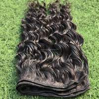 Extensions de cheveux humains de luxe, qualité supérieure, Remy indonésien, ondulation profonde, trame simple, tissage complet, cuticules alignées, super double drawn
