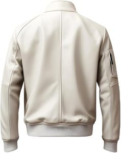 Chaqueta Bomber de piel de oveja auténtica Vintage para hombre, prendas de vestir exteriores de lona ligera de invierno con piel de oveja auténtica para invierno - Product Image 2