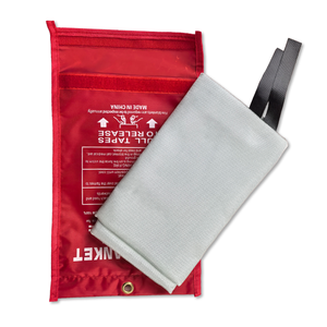 Wholesale Ev Fire Resistant Fiberglass Fire <b>Blanket</b> 550C Heat Resistance Customizable Size & White Color - Product Image 2