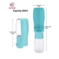 Bouteille d'eau portable automatique pour chien et chat en plastique sans BPA, pliable, avec bol en plastique, design simple, pour voyages, nourrisseur pour animaux de compagnie, Nhi Binh Plastic 2025
