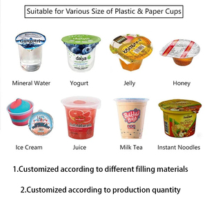 Machine de remplissage et de scellage pneumatique haute productivité 2, 4 ou <span class=keywords><strong>8</strong></span> lignes pour yaourts, bubble tea et gelées - Product Image 3