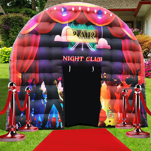 Tente de boîte de nuit gonflable noire de qualité commerciale pour la <span class=keywords><strong>location</strong></span> d'événement - Product Image 1