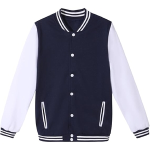 Custom LOGO Unisex Varsity <b>Jacket</b> <b>Men's</b> American Chenille Embroidery Patch Vintage <b>Baseball</b> Cropped Varsity <b>Jacket</b> <b>for</b> <b>Man</b> - Product Image 1