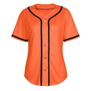 Ropa deportiva Camiseta de béisbol de aspecto profesional Logotipo personalizado Camiseta de béisbol de secado rápido cómoda de la mejor calidad para mujer - Product Image 1