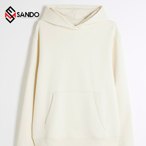 เสื้อฮู้ดสวมหัวโอเวอร์ไซส์ของผู้ชายเสื้อกันหนาวผ้าฝ้ายน้ำหนักเบา3D สำหรับพิมพ์พัฟไหล่ตกออกแบบโลโก้ได้ตามต้องการ - Product Image 2