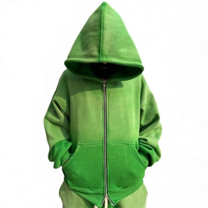 Ensemble de survêtement ample et évasé en coton 100% imprimé unisexe sur mesure en gros 2026, lavage à l'acide, streetwear vintage - Product Image 2