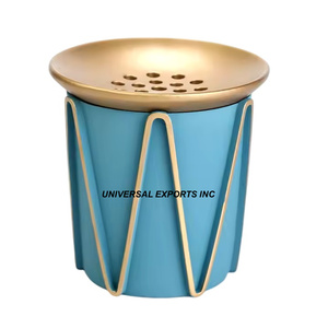 Blanc Et Or Fini Designer Bakhoor Brûleur Qualité Supérieure Fait Main En Gros De Luxe En Bois Mubkhar - Product Image 2