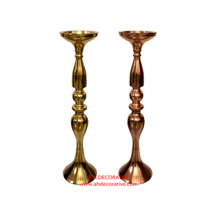 Custom Shiny <b>Gold</b> Plated T Light <b>Candle</b> Holder <b>Pillar</b> for Living Room Balcony & Bedroom Decorated Handmade T Light <b>Candle</b> <b>Pillar</b> - Product Image 2