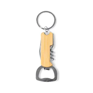 Apribottiglie Personalizzato Quaz con Portachiavi e Moschettone Promozionale - Product Image 1