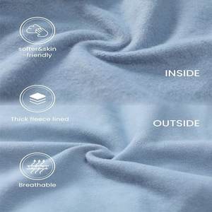 Venta al por mayor 400-500gsm alta calidad mezcla de algodón polar de gran tamaño Unisex impresión personalizada y logotipo en blanco Casual Sudadera con capucha de las mujeres - Product Image 4