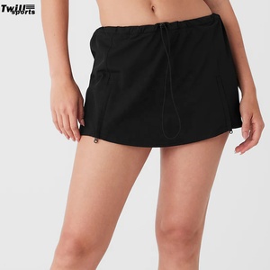 Falda pantalón plisada de cintura alta 100% algodón para mujer, ideal para tenis, golf, fitness, running, yoga y deportes. - Product Image 5