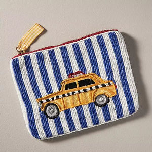 Mini sac à fermeture éclair élégant et fantaisie pour voiture, broderie de perles à la main, nouveau design de luxe à la mode, beau par Hiba Enterprises - Product Image 1