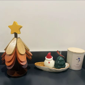 Natural Vietnam Wooden Tree Coasters Crafted From Solid Wood Material For <b>Table</b> <b>Protection</b> Home Decor And Drink Serving - Product Image 1