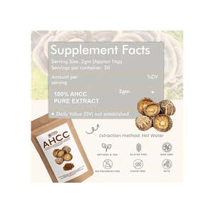 Suplemento Enzimático con AHCC (Compuesto Hexosilífero Correlacionado Activo) del Hongo Shiitake para el Apoyo Inmunológico, 1 Paquete - Product Image 3