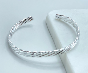 18k <b>Silver</b> Filled or Gold Filled / Texturized <b>Cuff</b> <b>Bracelet</b> / Wholesale Jewelry Making Supplies - Product Image 3