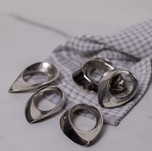 Anillo para Servilletas de Aluminio con Diseño Clásico de Hoja, Ecológico, Color Personalizable, Decoración para Mesa de Camping, Venta Caliente 2026 - Product Image 6