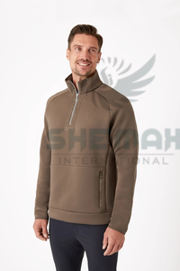 Mens <b>Horse</b> Riding Sweatshirt with Soft Fleece Mens <b>Horse</b> Riding Lining Ideal for Cool Weather Training and <b>Stable</b> Wear - Product Image 4